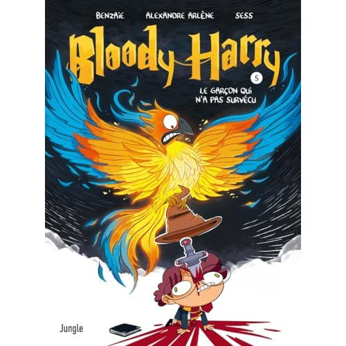 Bloody Harry Tome 5, parodie humoristique captivante d'Harry Potter, cadeau idéal pour amateurs de BD, humour et magie, illustrée par Sess.