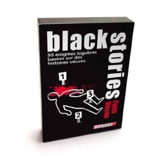 Jeu de société Black Stories pour soirées entre amis, énigmes et mystères.