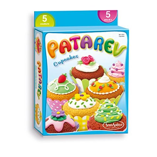 Kit modelage Patarev Cupcakes Sentosphère, créatif éducatif non-toxique, fabriqué en France