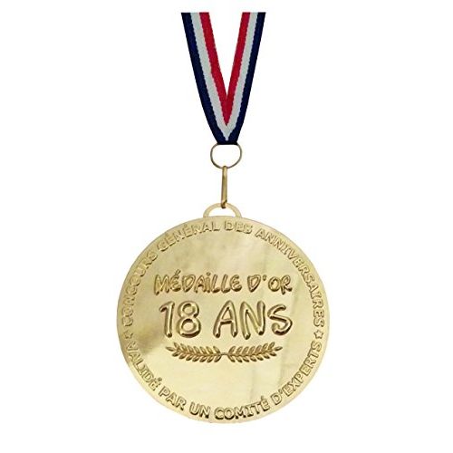 Médaille d'or des 30 ans - Marque - Modèle - Noir - Adulte - A partir de 18  ans