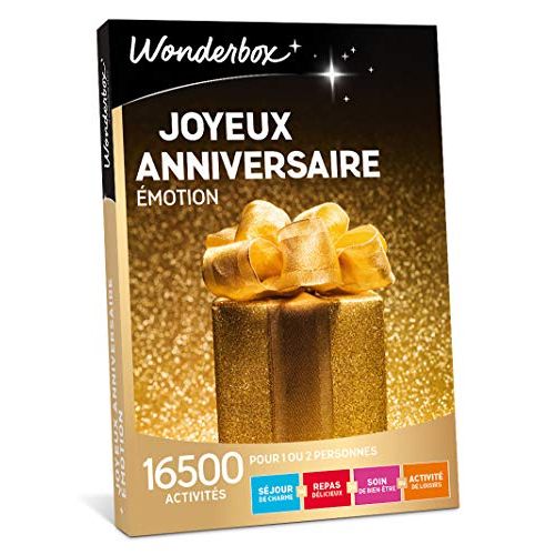 Coffret Cadeau Wonderbox, 16 500 activités pour un anniversaire inoubliable.