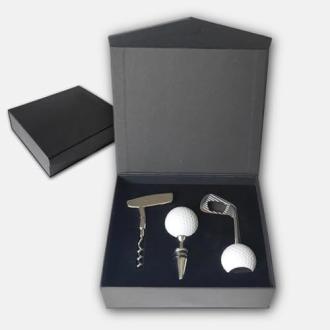 Coffret cadeau golf décapsuleur, tire-bouchon, bouchon en balles de golf