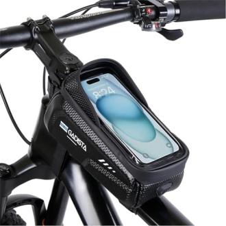 Sacoche vélo téléphone Gadista résistante à l'eau avec fixations velcro et écran tactile accessible