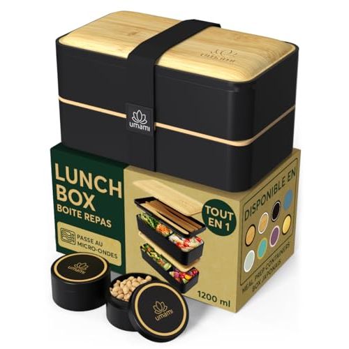 Lunchbox design multiusage, idéale pour emporter repas au travail.