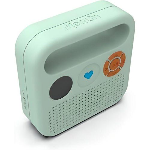 Enceinte Merlin éducative pour enfants, 3-12 ans, avec 1000+ histoires, musique et documentaires; éthique et durable, sans ondes, made in France.