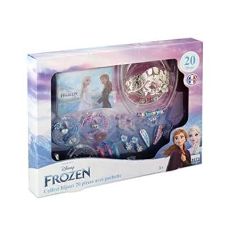 Coffret bijoux Reine des Neiges 2 avec Elsa et Anna, bracelets et accessoires de coiffure inclus