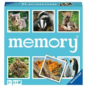 Jeu de memory éducatif Ravensburger avec animaux du monde pour enfants dès 3 ans