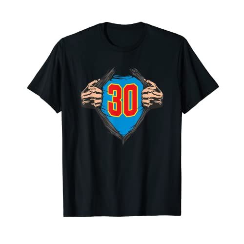 Tee-shirt 30 ans Super Héros, cadeau coloré et stylé