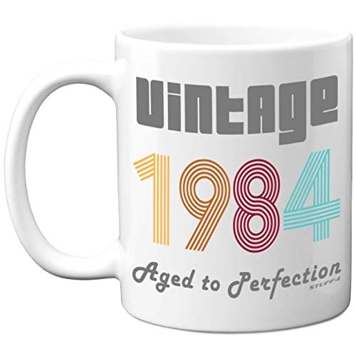 Mug vintage 1984 design élégant pour 40ème anniversaire