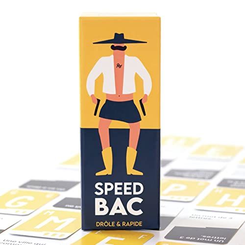 Jeu Speed Bac, idéal pour animer soirées familiales et entre amis, parties rapides, thèmes drôles, cadeau parfait pour toutes occasions.