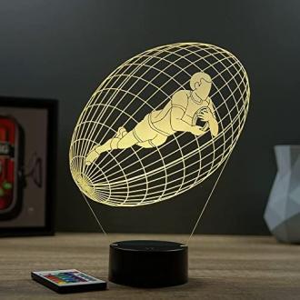 Lampe tactile 3D ballon de rugby personnalisable