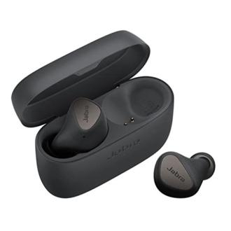 Écouteurs Bluetooth sans fil Jabra Elite 4, design élégant, réduction de bruit active, autonomie 28 heures, cadeau idéal pour musique et télétravail.