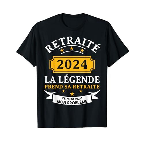 Tee-shirt humoristique Retraité 2024 pour célébrer la retraite