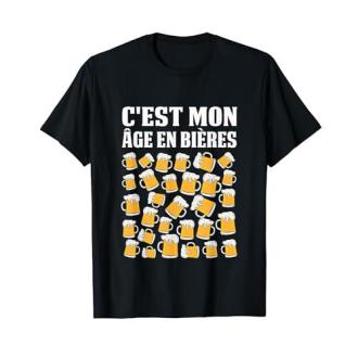 T-shirt homme 30 ans avec motifs bière humoristique pour cadeau