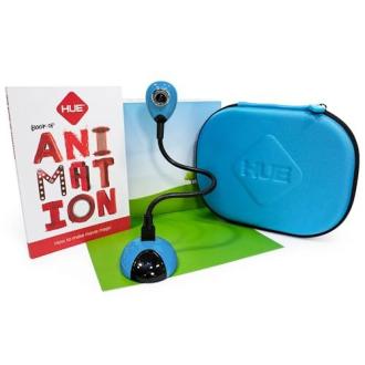 Kit animation Stop Motion HUE pour enfants, éducatif, caméra USB, logiciel intuitif, inspire créativité et apprentissage.