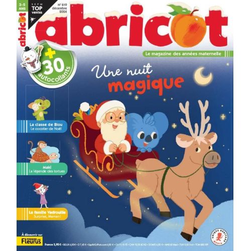 Magazine Abricot pour enfants 3-5 ans, éducatif et amusant, avec histoires et jeux interactifs, idéal pour stimuler l’imagination.